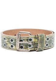 Diesel B-Trump trompe l'oeil leather belt - Gelb