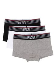 Diesel Kids Set aus drei Shorts mit Logo-Bund - Schwarz