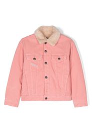 Diesel Kids Jresky Cordjacke mit Shearling-Kragen - Rosa