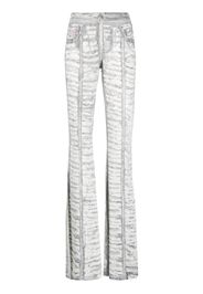 Diesel denim-print flared trousers - Grau