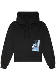 Diesel Hoodie mit Foto-Print - Schwarz