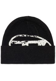 Diesel K-Urius intarsia-knit beanie - Schwarz