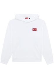 Diesel S-NLabel-Hood-L1 Hoodie - Weiß