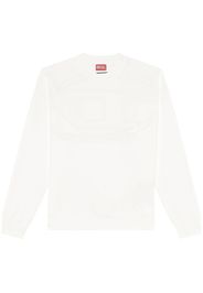 Diesel Sweatshirt mit Oval D - Weiß