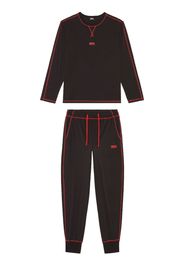 Diesel Umset-Willong logo-print pyjama set - Schwarz