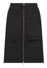 Diesel cargo-pocket elasticated midi skirt - Schwarz