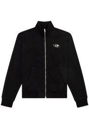 Diesel Sportjacke mit Logo-Schild - Schwarz