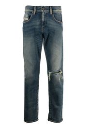 Diesel D-Strukt distressed-finish jeans - Blau