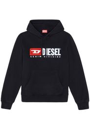 Diesel Hoodie mit Logo-Patch - Schwarz