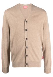 Diesel K-Zante wool-cashmere cardigan - Nude