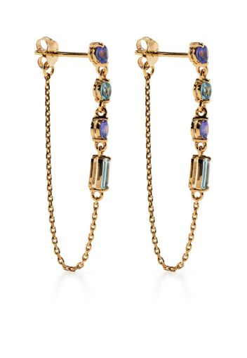 Dinny Hall crystal-embellished drop earrings - Gold