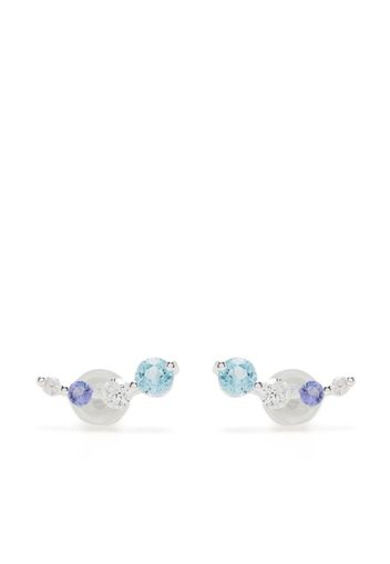 Dinny Hall crystal-embellished stud earrings - Silber