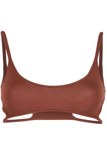 Dion Lee BH mit Cut-Outs - Braun