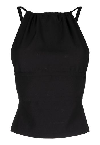 Dion Lee strap-detail sleeveless top - Schwarz