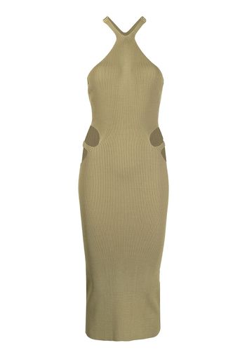 Dion Lee Lustrate Fork bodycon dress - Braun