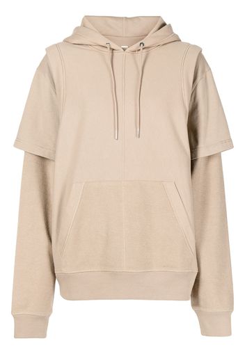 Dion Lee Hoodie mit Kordelzug - Braun