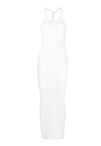 Dion Lee rope-strap ribbed-knit dress - Weiß