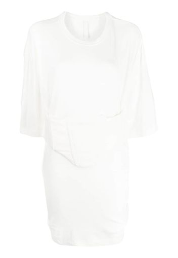 Dion Lee corset-detail tunic top - Weiß