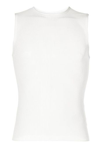 Dion Lee ribbed sheer tank top - Weiß