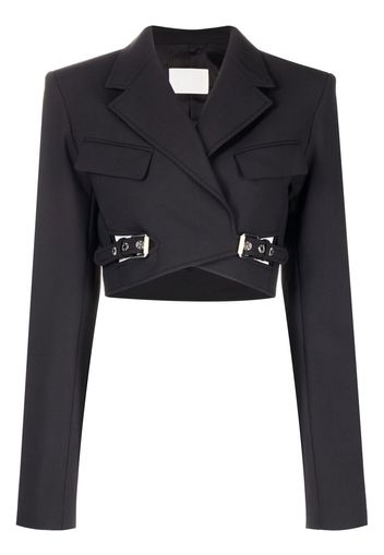 Dion Lee interlock cropped blazer - Schwarz