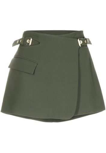 Dion Lee interlock A-line mini skirt - Grün