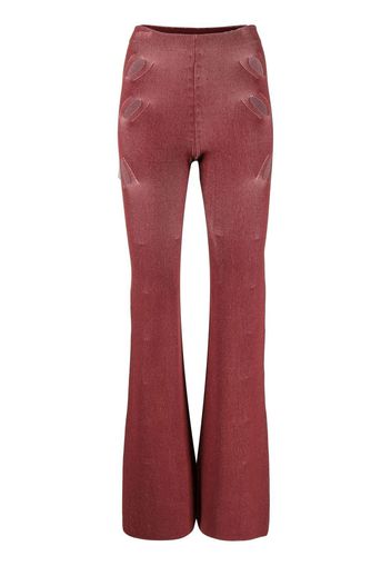 Dion Lee Hose mit Schlitz - Rot