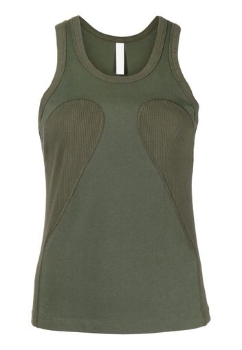 Dion Lee ribbed-panel tank top - Grün