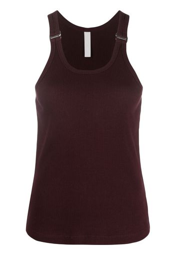 Dion Lee E-Hook ribbed scoop-neck tank top - Rot