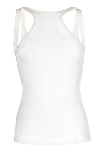 Dion Lee Shift Loop sheer tank top - Weiß