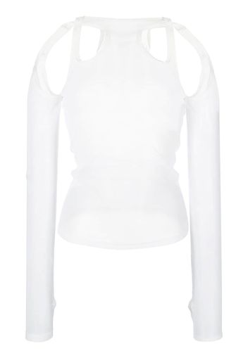 Dion Lee Shift Loop long-sleeved top - Weiß