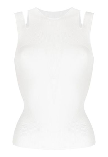 Dion Lee cut-out detail tank top - Weiß