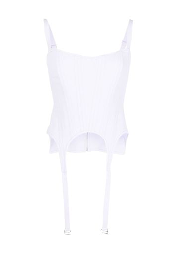 Dion Lee ribbed corset tank top - Violett