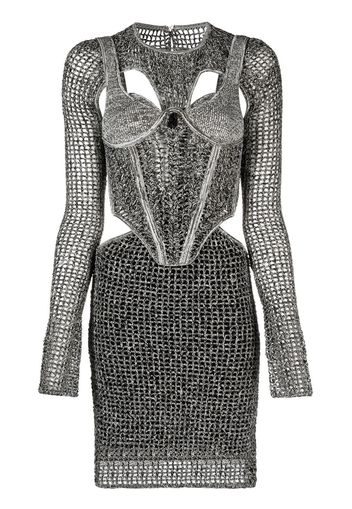 Dion Lee crochet cut-out dress - Schwarz