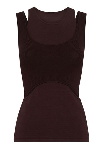Dion Lee Top mit Cut-Outs - Braun