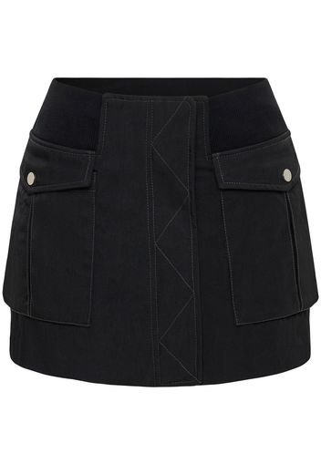 Dion Lee Bomber mini skirt - Schwarz