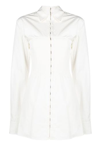 Dion Lee Hook mini shirt dress - Nude