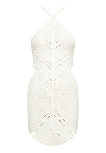 Dion Lee Leaf crochet mini dress - IVORY