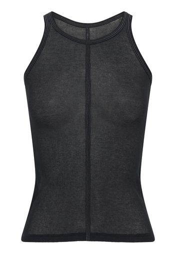 Dion Lee round-neck sleeveless tank top - BLACK