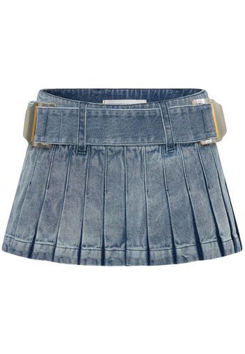 Dion Lee Darted denim miniskirt - Blau