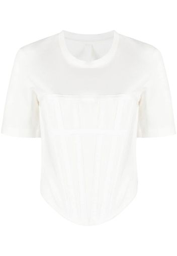 Dion Lee Corset organic cotton T-shirt - Weiß