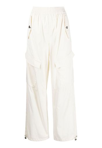 Dion Lee straight-leg cargo trousers - Weiß