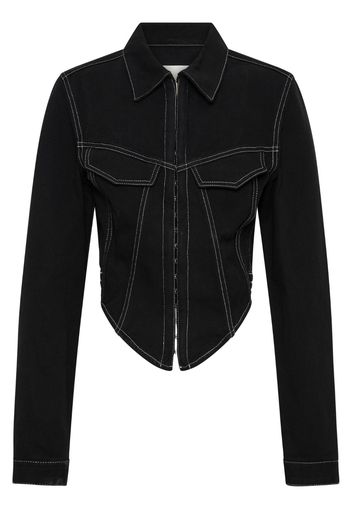 Dion Lee corset denim jacket - Schwarz