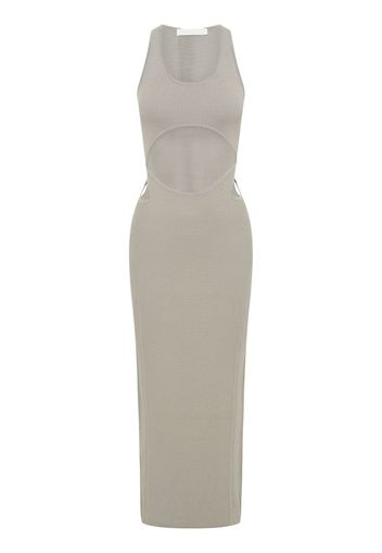 Dion Lee crochet-knit sheer dress - Grau