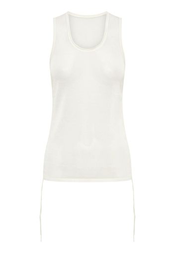 Dion Lee adjustable sheer sleeveless top - Nude