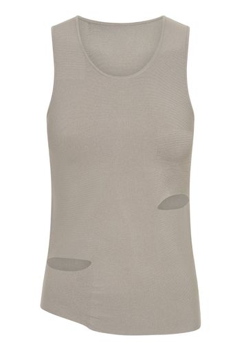 Dion Lee Cinched ripped-detail tank top - Nude