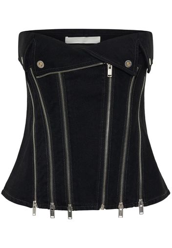 Dion Lee Top im Jeans-Look - Schwarz