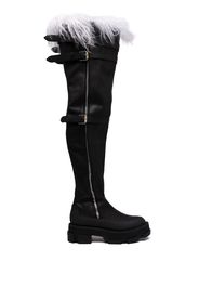 Dion Lee Gao Overknee-Stiefel - Schwarz