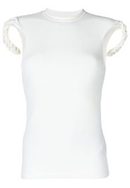 Dion Lee braid-strap T-shirt - Weiß