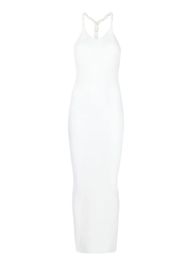 Dion Lee rope-strap ribbed-knit dress - Weiß