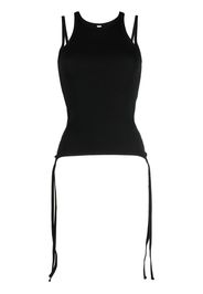 Dion Lee Split Tie tank top - Schwarz